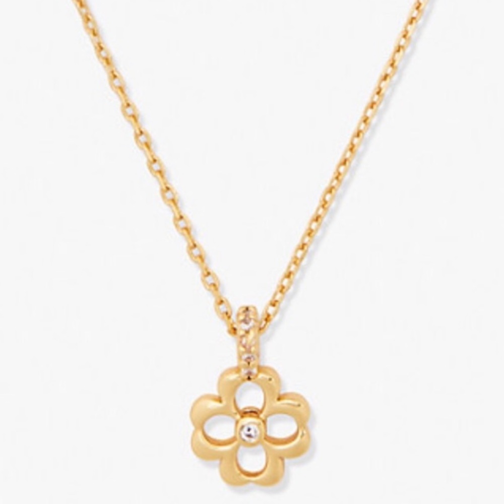 $58 Kate Spade spade floral mini pendant necklace